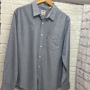 Levi's Men's Blue Button-Down Shirt